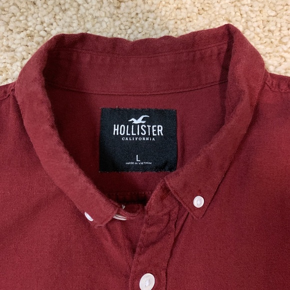 Hollister Button Down Long Sleeve Shirt size Large - Picture 2 of 4